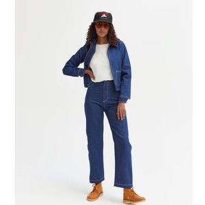 Lykke Wullf June Painter pant, size 0 indigo denim
